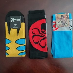 3 New Marvel Socks